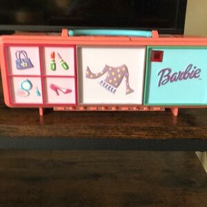 Vintage BARBIE Pink and Blue accessories storage Boxes Vintage